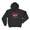 American Heart Football Hoodie Black