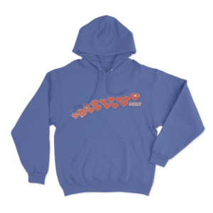 Benny Hearts Hoodie Blue