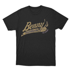 Bennys Moonbeam Ice Cream T Shirt Black